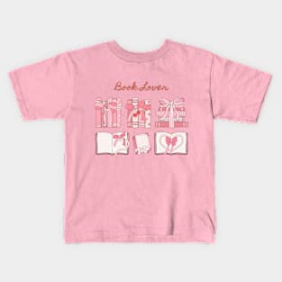 Coquette Book and Ribbons for Book Lovers Kids T-Shirt